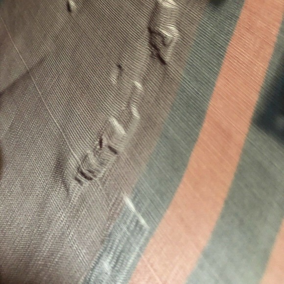 VINCE CAMUTO Designer 100% Silk Scarf Striped Sheer 17x70" Long Scarve - Picture 9 of 9